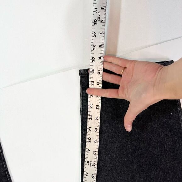 Madewell The Perfect Vintage Crop Jeans Womens 37(L) Black Wash Straight New - Picture 5 of 12